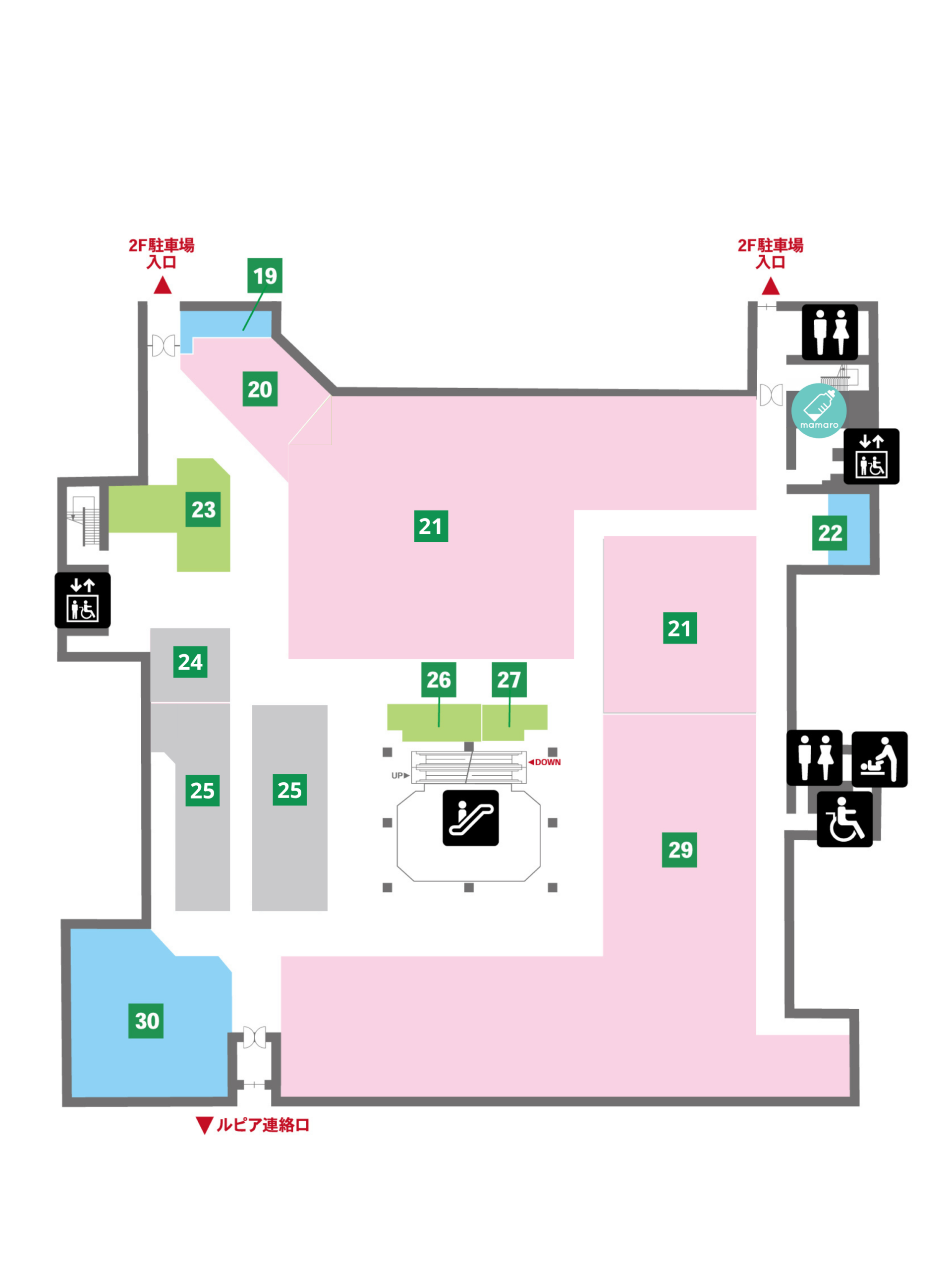 2Fのフロアマップ